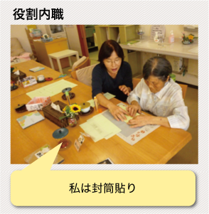 役割内職:私は封筒貼り